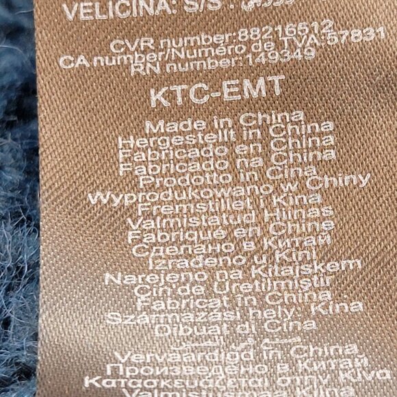 ONLY Our Story Short Pullover Knit Long Sleeve Crew Neck Blue Stretch Blue S - Picture 8 of 9